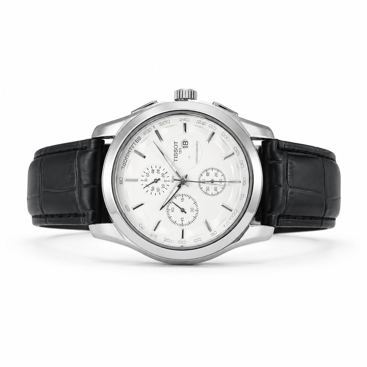 TISSOT Chronographe Blanc Prestige