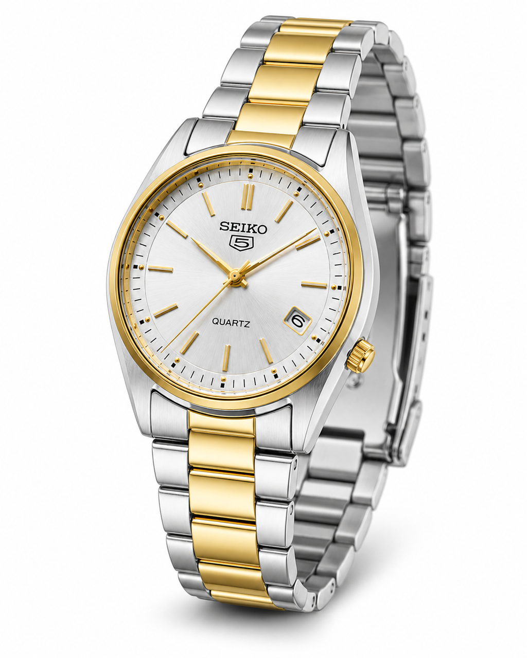 SEIKO Quartz Argent Prestige Bicolore