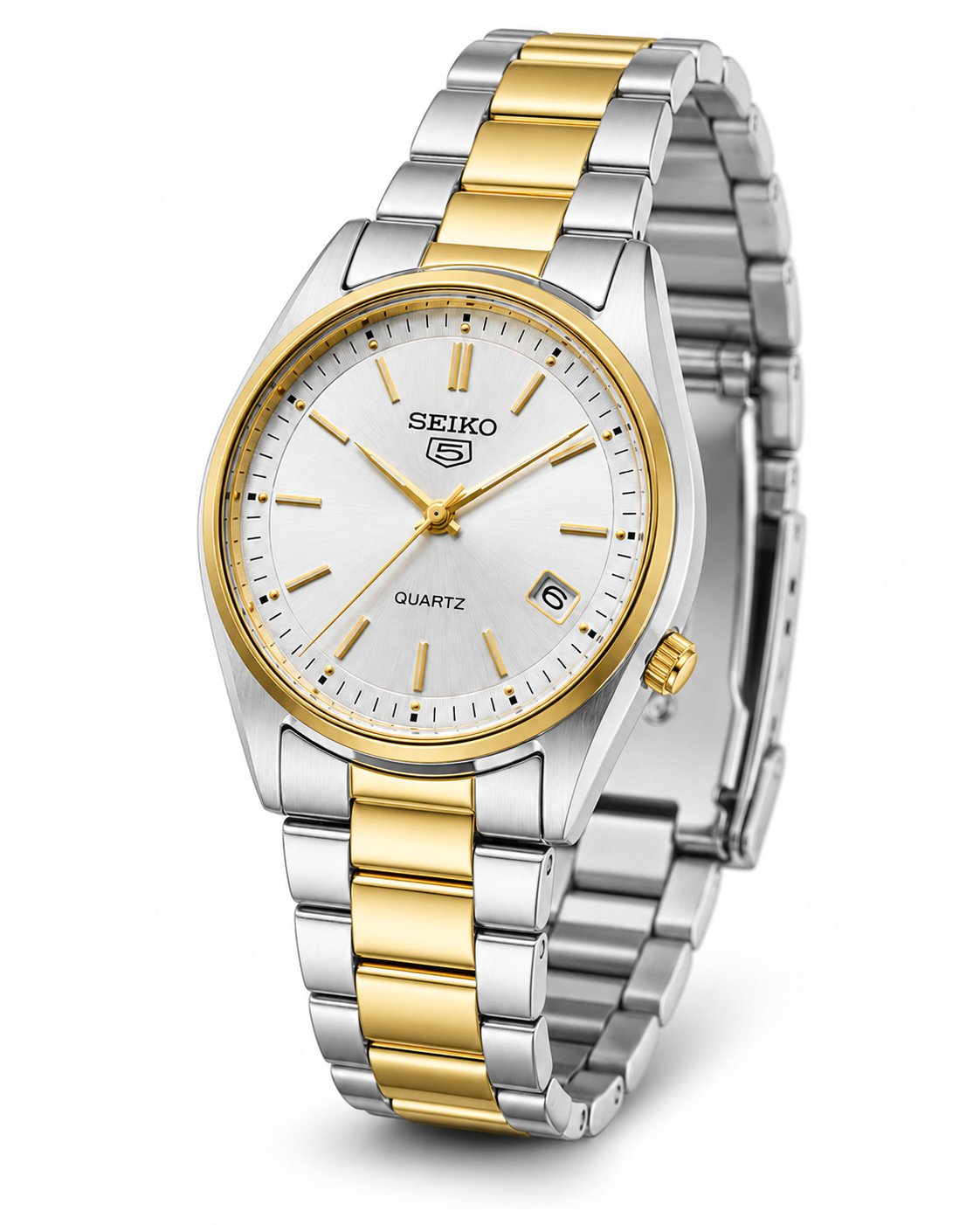 SEIKO Quartz Argent Prestige Bicolore