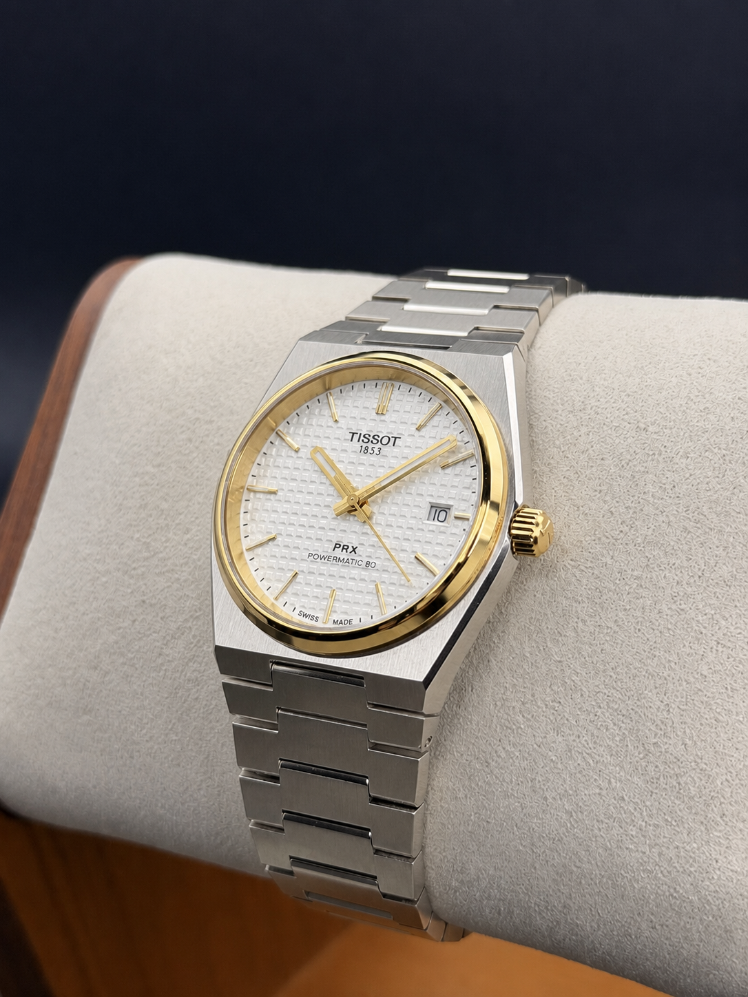 Tissot PRX Powermatic 80 Blanc Bicolore Or