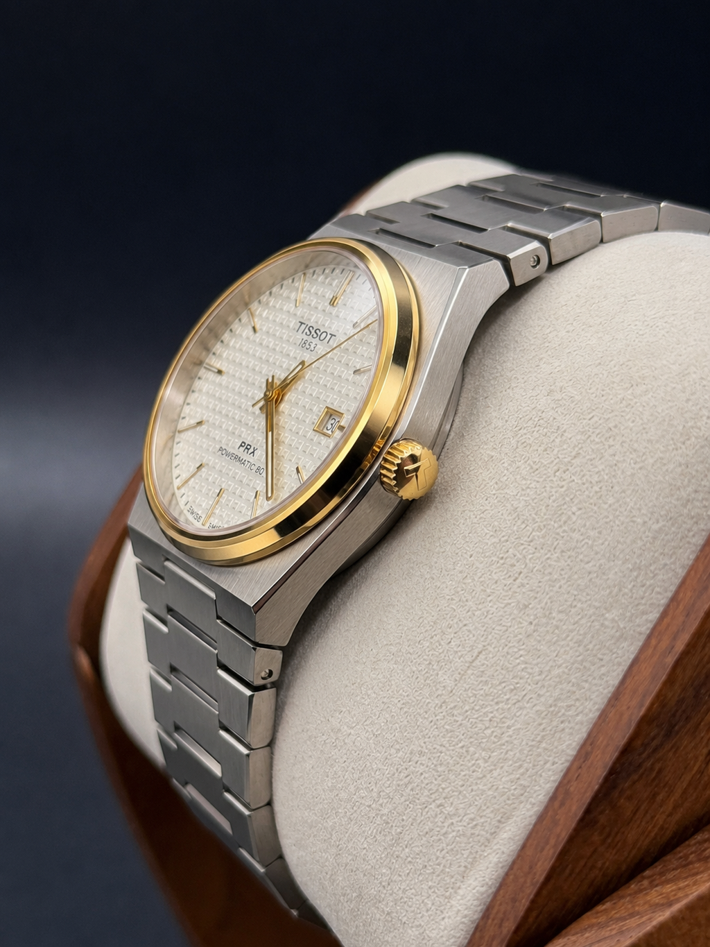 Tissot PRX Powermatic 80 Blanc Bicolore Or