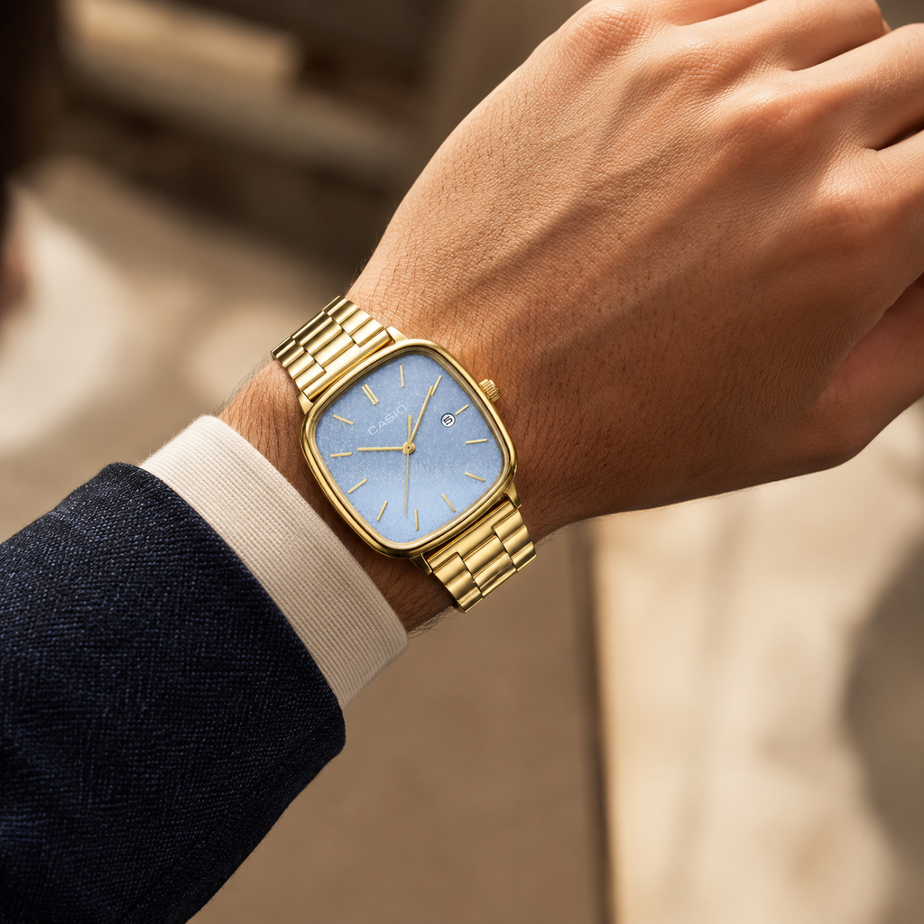 Casio Square Gold Sky