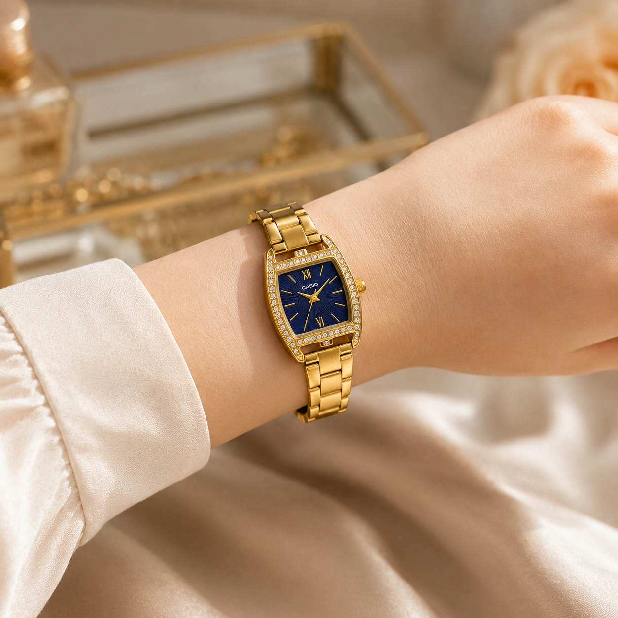 Casio Bijou Gold Navy
