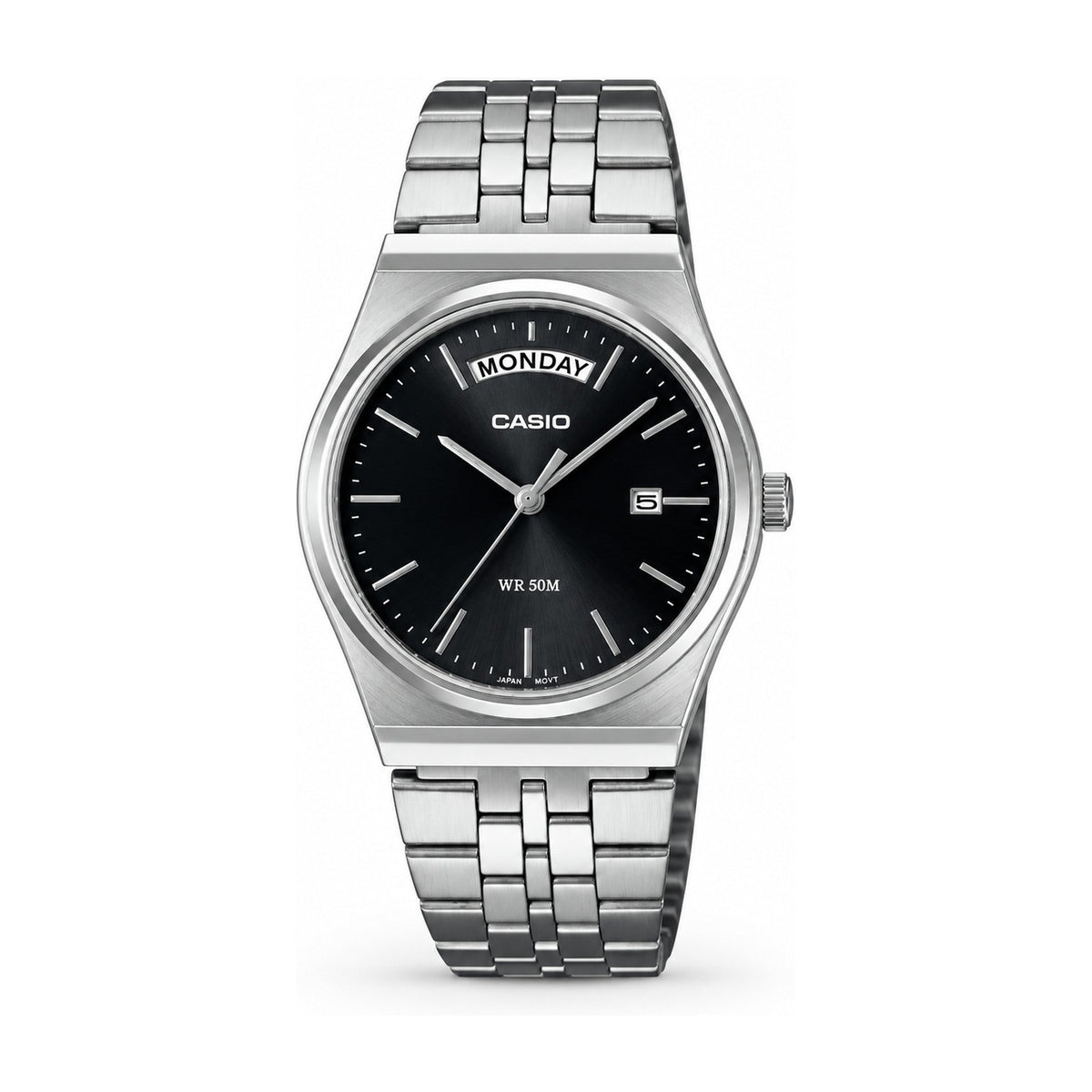 Casio Day-Date — Noir acier