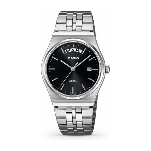 Casio Day-Date — Noir acier