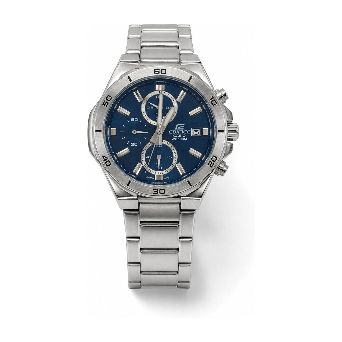 Casio Edifice Chronograph — Bleu acier